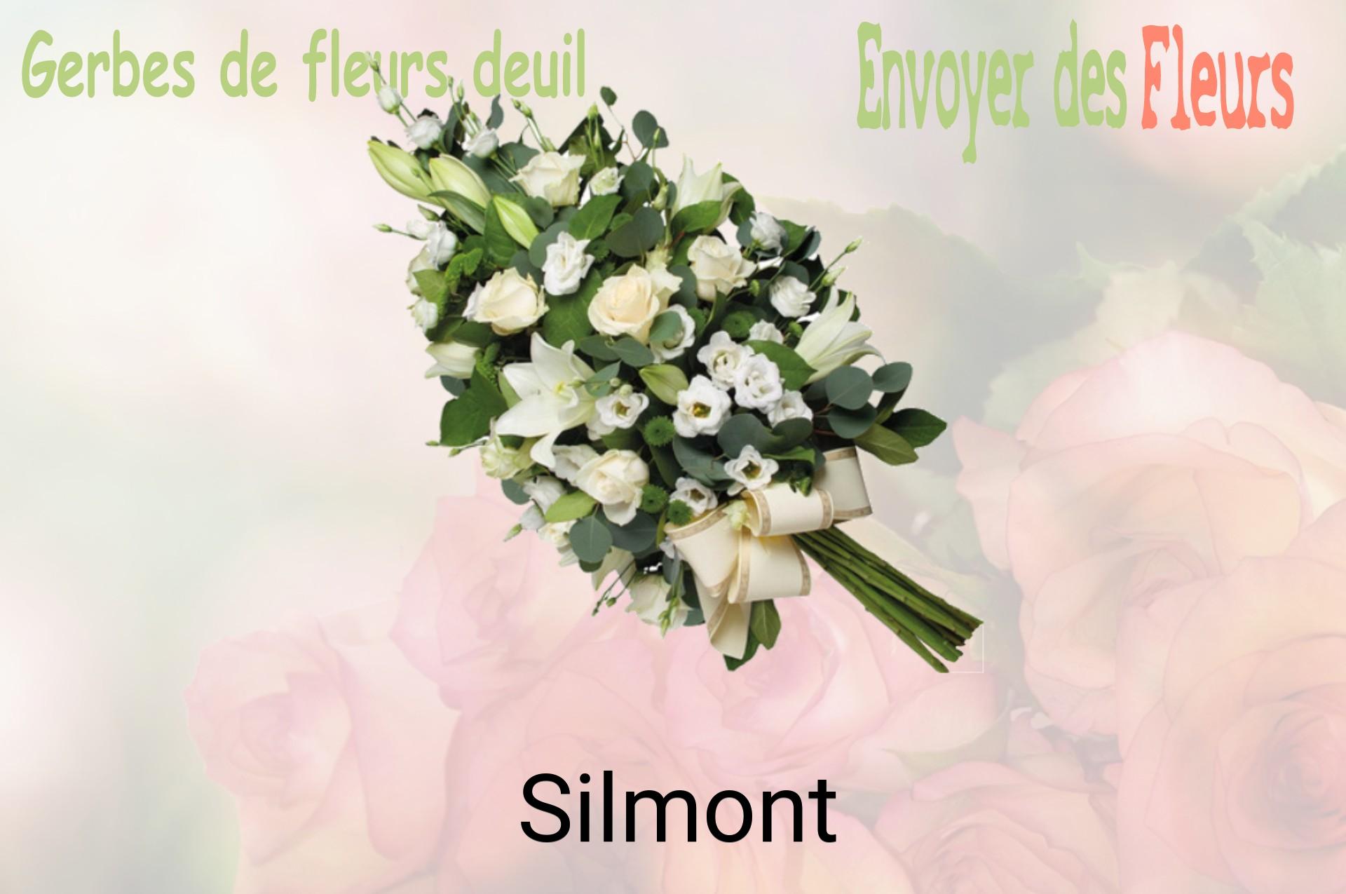 Gerbe de fleurs de deuil livrée à Silmont